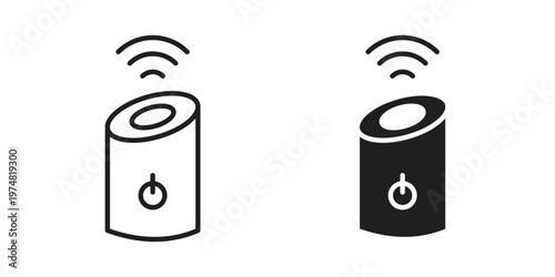 Smart speaker icon for graphic and web design. EPS10