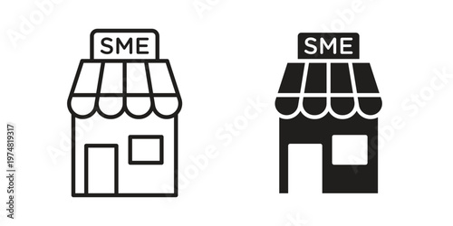 SME icon for graphic and web design. EPS10