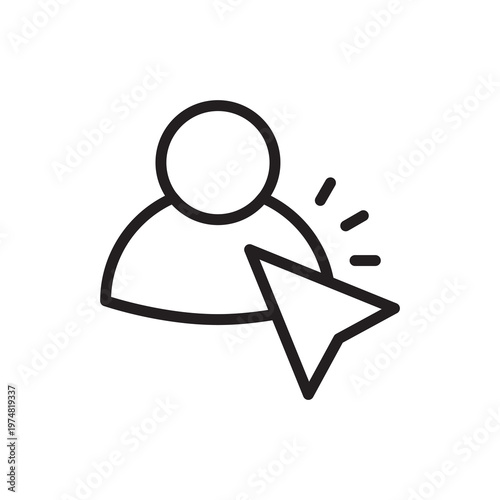 Target audience customer acquisition icon