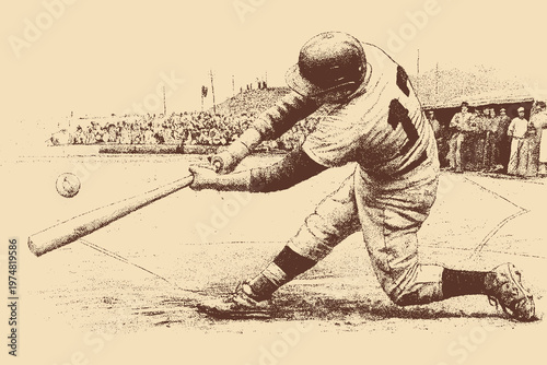 Baseball player illustration, vector format. This vector illustration can be used in any size you like for advertising, logos, and other work.