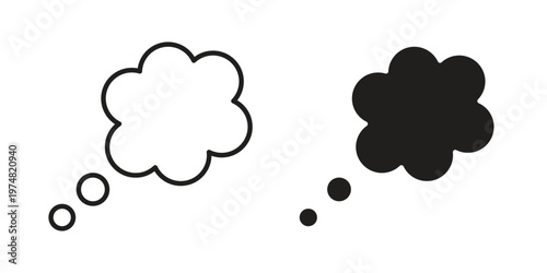 Speech bubble icon for graphic and web design. EPS10