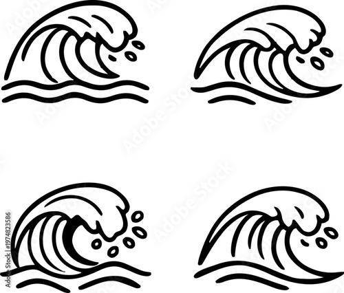 Ocean wave icon