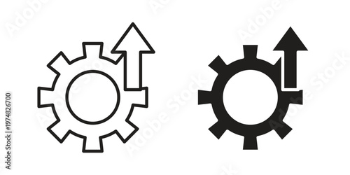 Upgrade icon for graphic and web design. EPS10