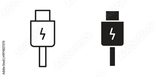Usb icon for graphic and web design. EPS10