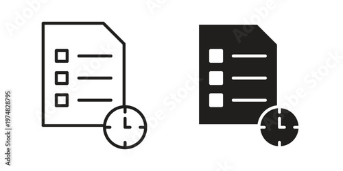 Waiting list icon for graphic and web design. EPS10