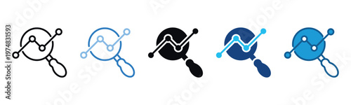 Analysis Icon Set Multiple Style Of