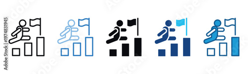 Achieve Icon Set Multiple Style Of