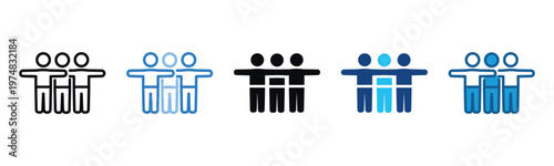 Team Icon Set Multiple Style Of