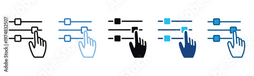 Refine Icon Set Multiple Style Of