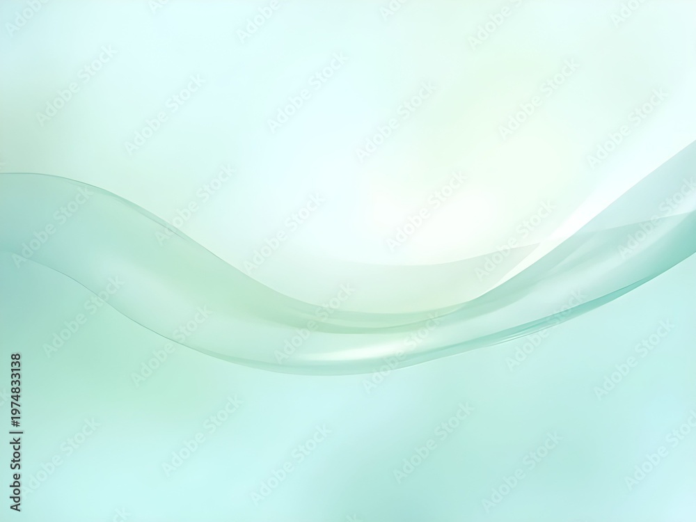 Fototapeta premium Abstract Background in Soft Pastel Colors, Featuring Flowing Waves and a Gradient Effect, a Sense of Calm and Fluidity