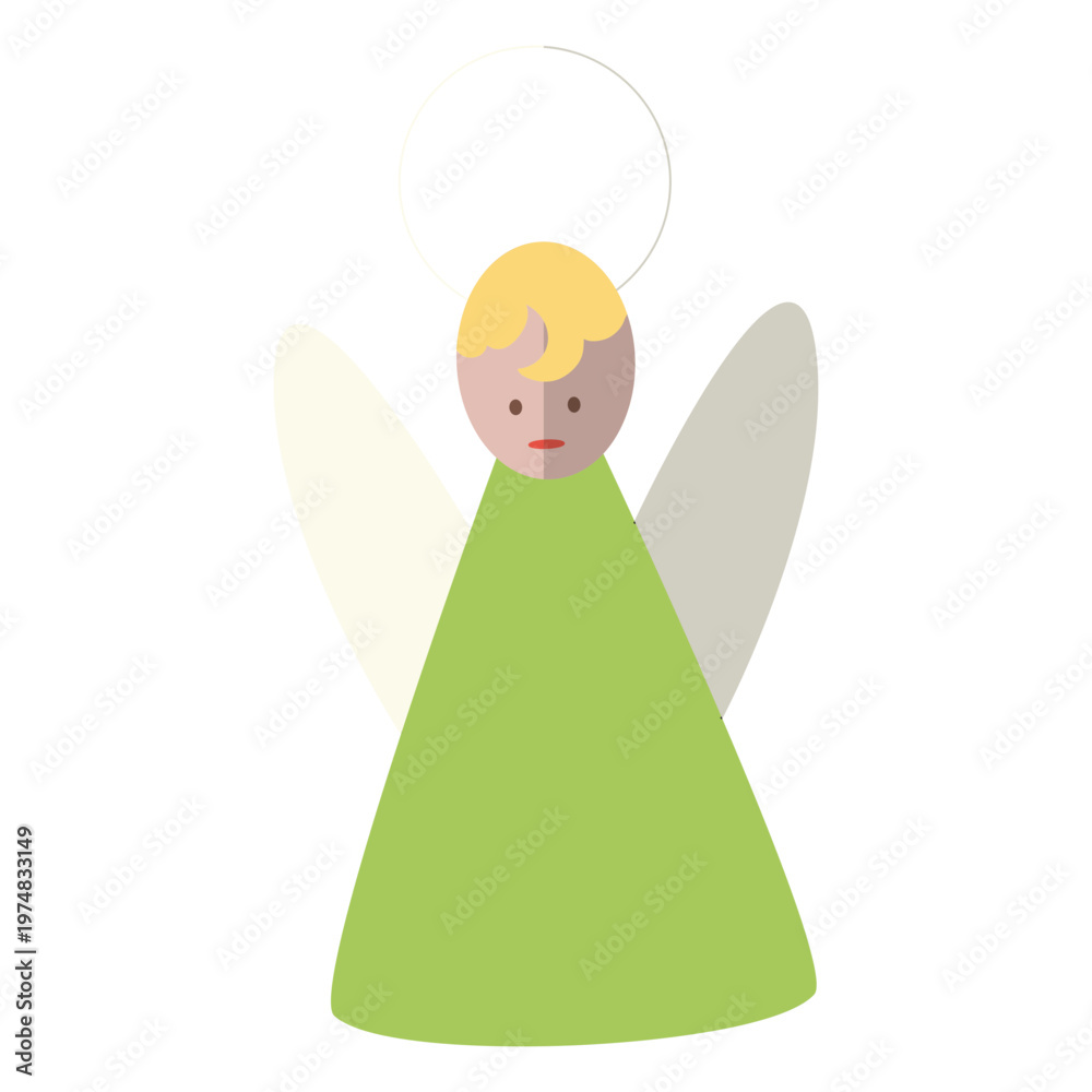 Fototapeta premium Angel flat icon 14