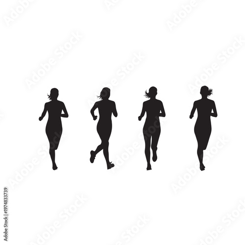 Running Woman Silhouette Vector Black White Illustration
Female Athlete Running Silhouette Isolated Vector
Sportswoman Runner Silhouette Black and White Clipart