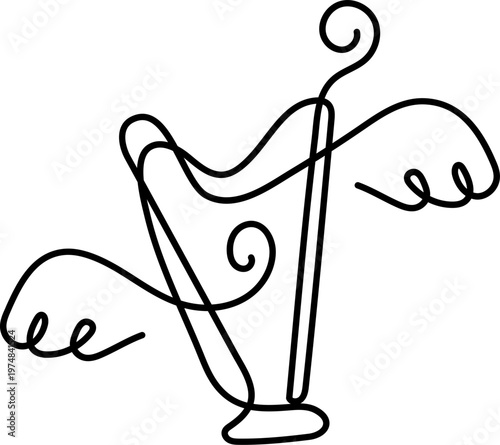 천국의 하프 라인 일러스트