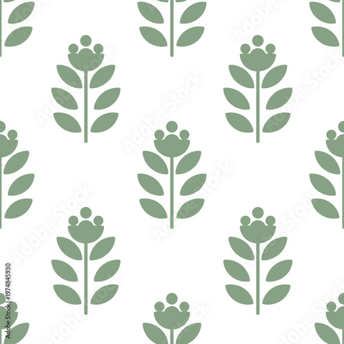 Green Wheat Sheaf Pattern