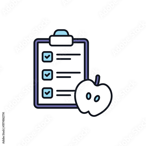 Diet Plan vector icon