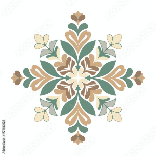 Decorative Mandala Floral Pattern