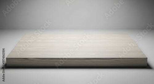 Light Ash Wood Surface With Delicate Veining On A Neutral Studio Background