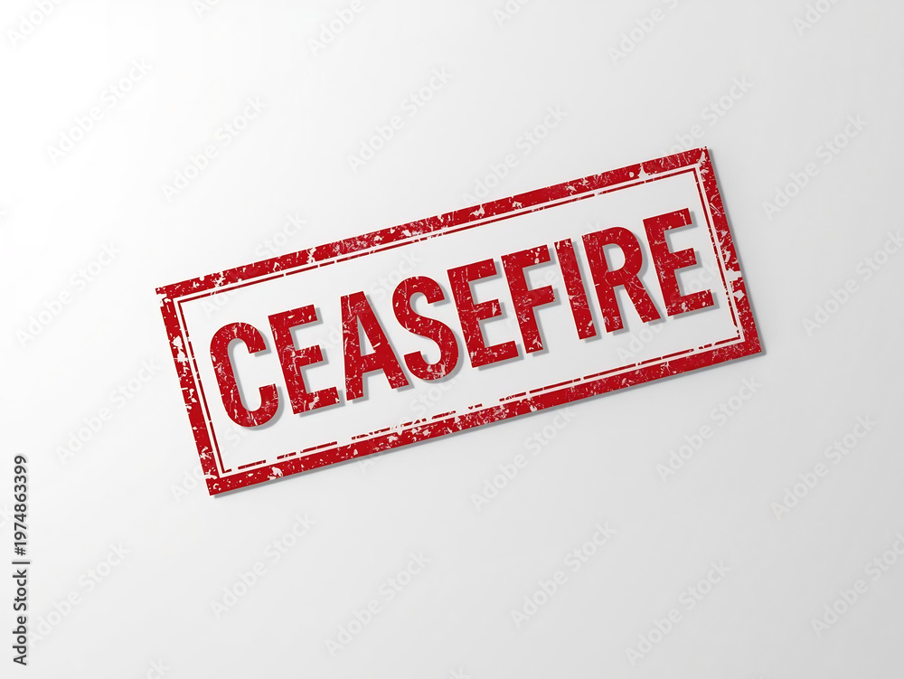 Obraz premium Ceasefire Stamp
