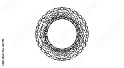 Wire Mesh Circular Metal Object Closeup.