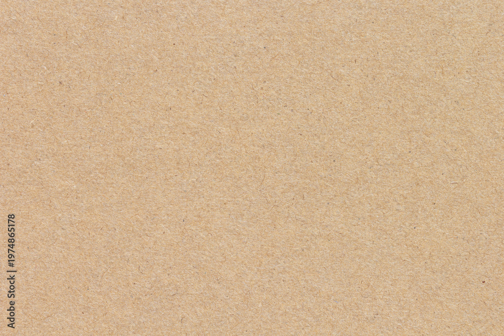 Fototapeta premium Smooth brown cardboard paper texture background. Blank recycled kraft sheet surface for rustic eco friendly packaging design