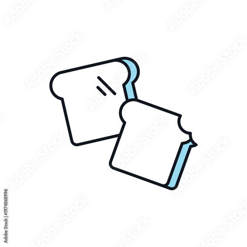 Bread Toasts vector icon