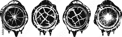 cross section of dry cracked tree trunks showing annual rings and natural wood texture