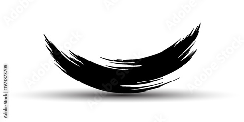vector black line, grunge brush strokes ink paint isolated on white background. eps 10
