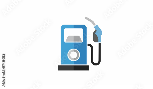 Fuel pump gas station web icon petrol service vector illustration