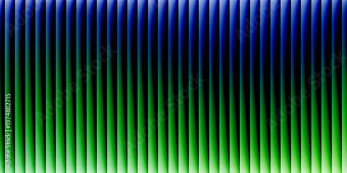 Glass gradient texture with teal and navy ripple pattern and smooth light distortion. Wavy abstract flow, futuristic blur effect, reeded vertical displacement.