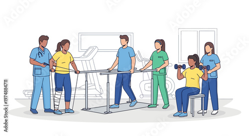 Medical Professionals in Hospital Setting.