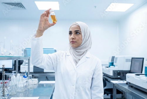 Muslim Female Lab Research Scientist