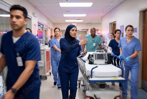 Professional Muslim Female Emergency Physician