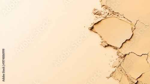 Cracked Surface Texture: An abstract view of a cracked, earthy-toned surface, revealing the intricate patterns of nature's artistry, evokes a sense of age and subtle beauty.