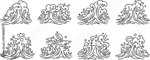 A collection of intricate floral designs featuring roses and leaves Vector