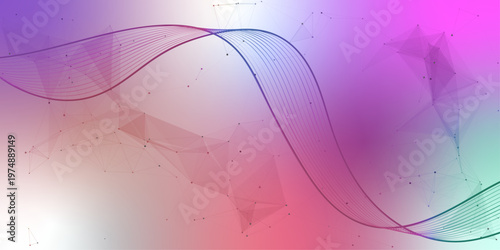 Abstract mesh vector background. Futuristic technology style card. Digital technology futuristic internet network speed connection gradient background. connecting medical science vector illustration.