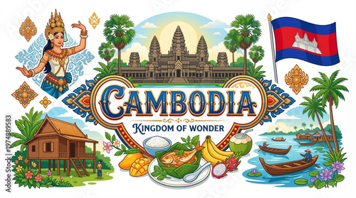 Discover Cambodia's rich culture with iconic landmarks, traditional dance, and vibrant river life
