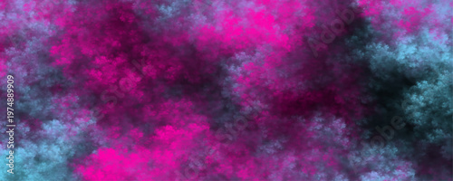 Pink blue nebulous cloud texture shows vibrant dreamlike pattern. This vaporwave design is an aesthetic background for creative social media