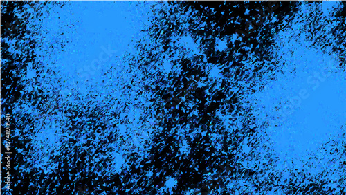 Abstract blue paint splash and energetic artistic movement and textured brushstroke surface and vivid colorful display and expressive creative design.