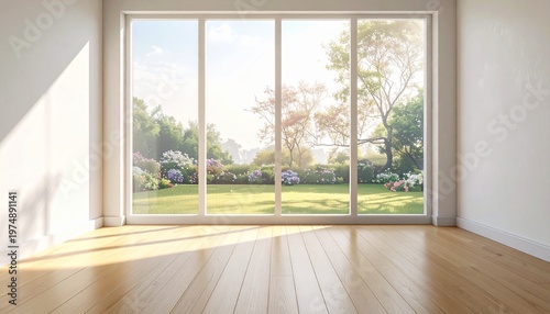 empty room with window