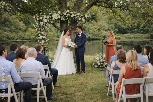 wedding photoshoot with bride and groom