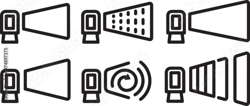 Various types of power outlets from different countries Vector