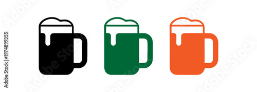 colorful mugs with different handle positions