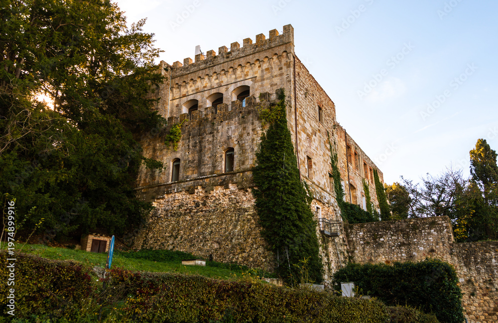 Fototapeta premium Castello delle Pianore, historic architecture in Montepulciano, Tuscany, Italy.