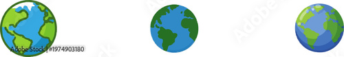 A simple green Earth Day badge with sharp clean contours and eco colors stands out against a pure white background in this minimalist 2D graphic design optimized for high precision vector auto tracing