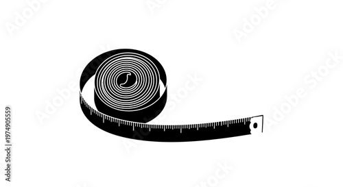 Rolled Measuring Tape - Tailor's Tool for Sewing and Crafting