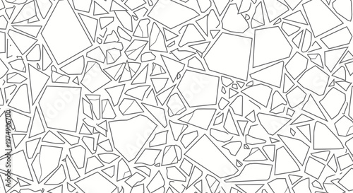 Abstract pattern of irregular polygonal shapes resembling shattered glass or broken ice fragments.