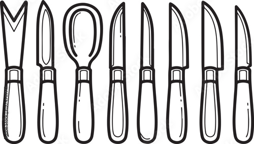 Vintage wooden drawer pulls with heart and house designs Vector