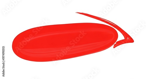 red whisk vector illustration, flat design