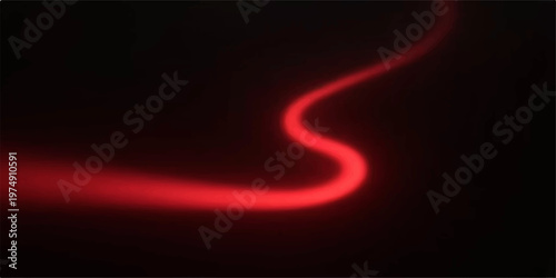 Abstract red background with glowing waves and fiery light energy design