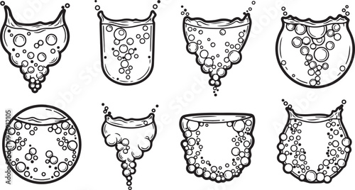 Traditional folk art patterns on wooden carvings and textiles Vector